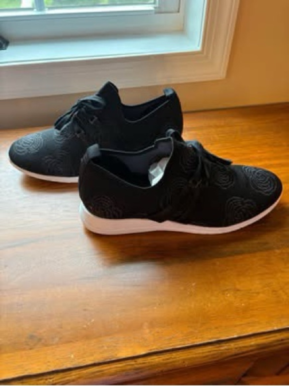 Isaac Mizrahi, black slip on sneakers